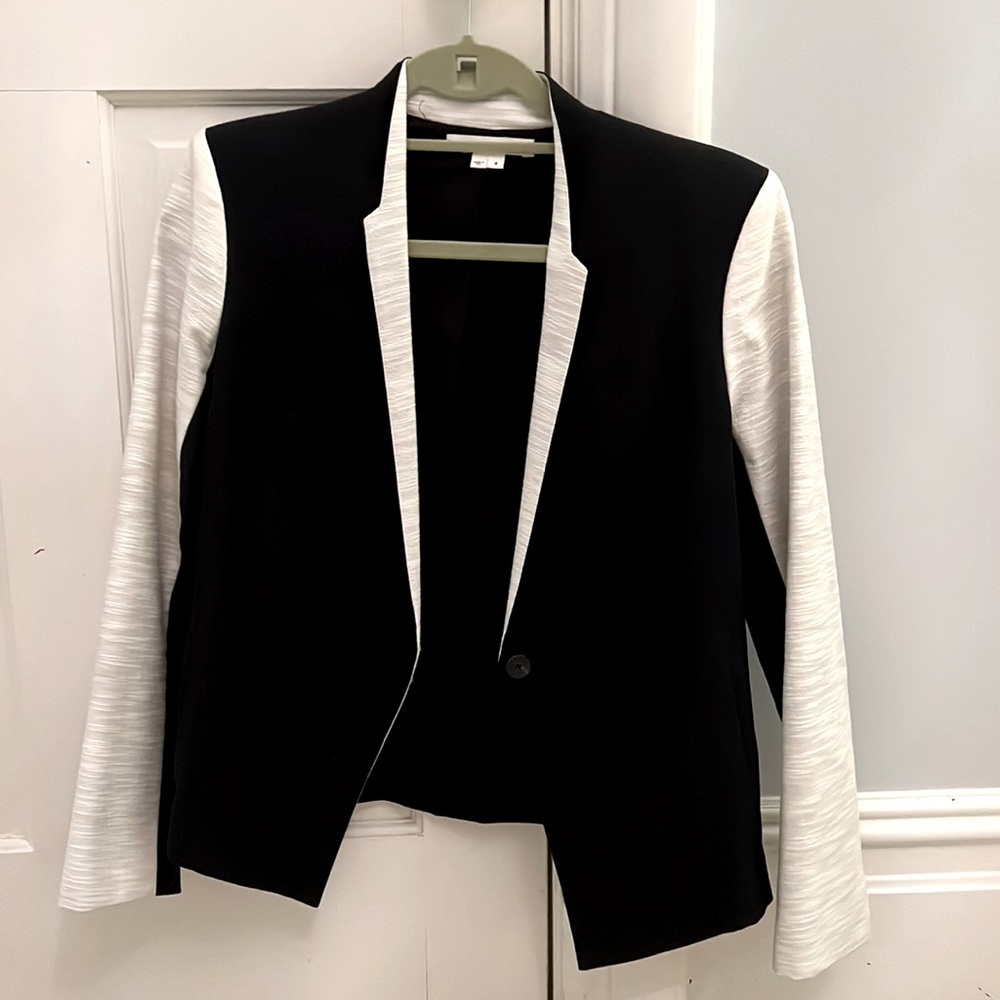 Black and White Helmut Lang For Intermix Blazer